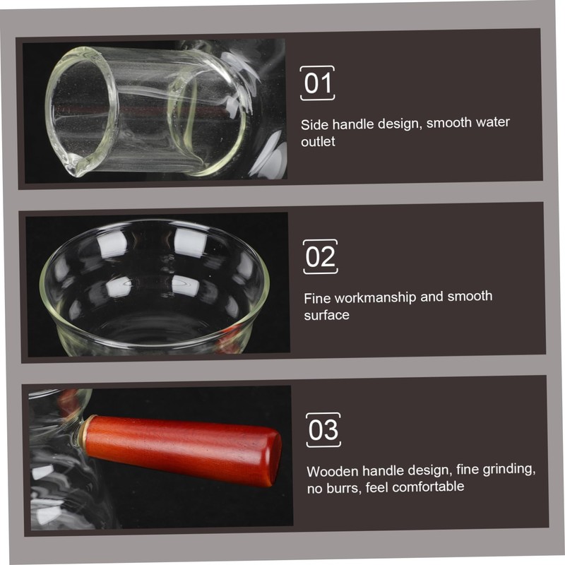 Ciieeo Turkish Coffee Pot with Handle High Temperature Glass Kettle