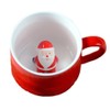 zah 300 ml Animal 3d taza mañana Taza, Santa Claus,