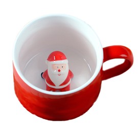 zah 300 ml Animal 3d taza mañana Taza, Santa Claus, Estándar
