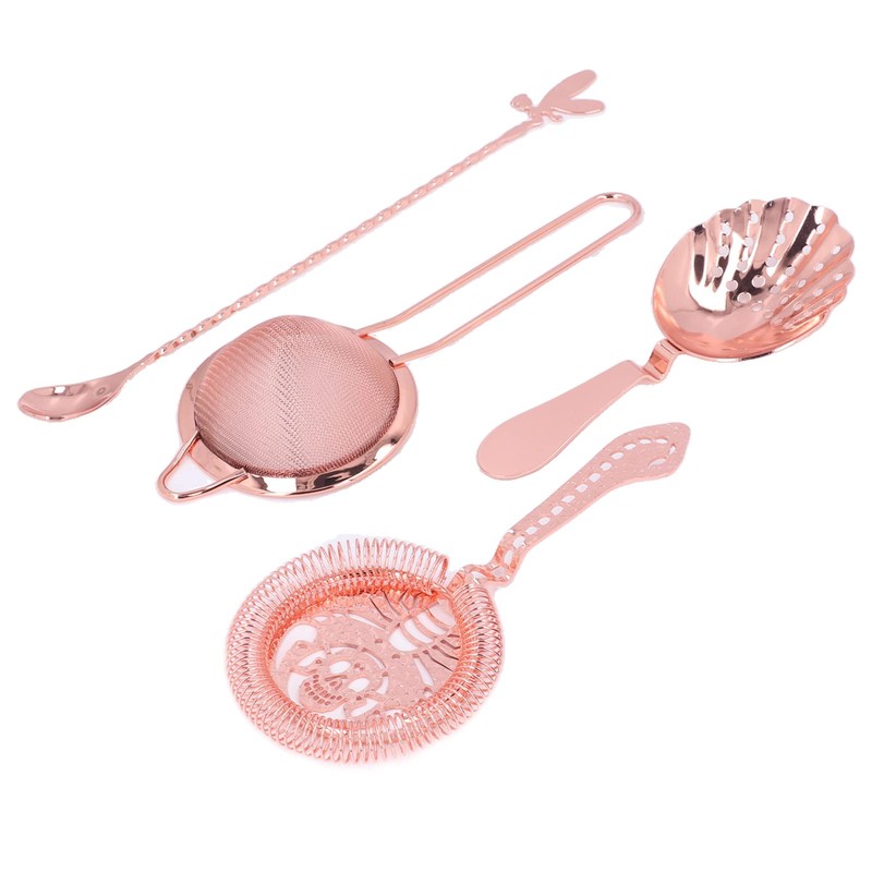 Lybunair 11 PCS Spotless Steel Cocktail Making Set, Complete Mixing