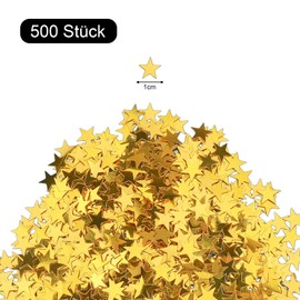 GoldRock Glitter Confetti Stars Gold, Glitter Stars Confetti Christmas, Scatter Stars Gold, Scatter Decoration Christmas New Year's Eve, Star Confetti, Christmas Confetti Star Decoration, Table