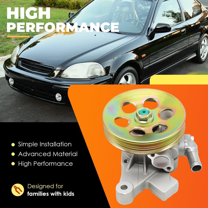 Power Steering Pump Compatible with Civic 1996-2000 CR-V 1997-2001