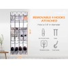 MISSLO Over The Door Shoe Organizer 24 Large Mesh Pockets,
