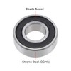 sourcing map 6202-2RS Deep Groove Ball Bearing 15x35x11mm Double Sealed