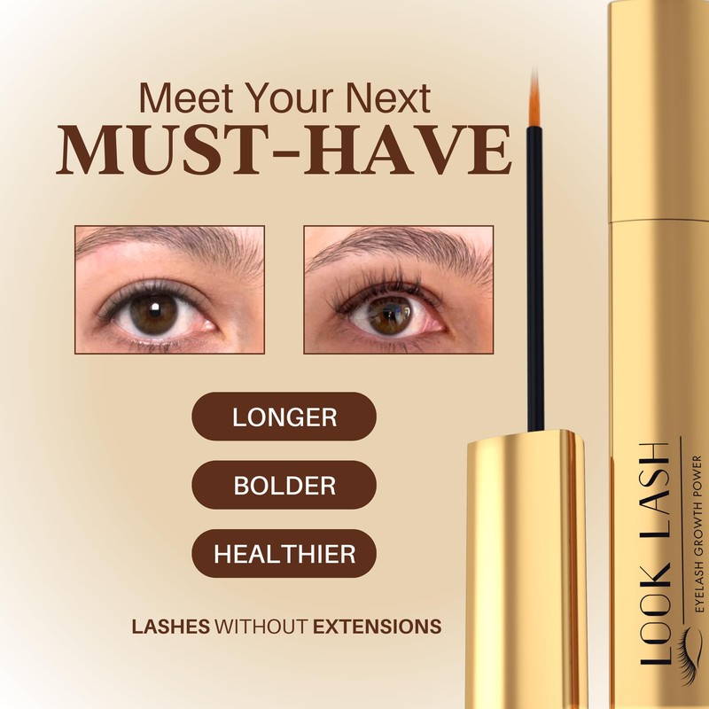 Look Lash Eyelash Enhancing Serum & Eyebrow Serum – Supports