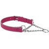 OOPSDOGGY Reflective Leather Martingale Dog Collar - Adjustable No Pull
