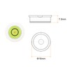 sourcing map Round Bubble Level 16x7.5mm Mini Circular Precision Spirit