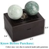 Lyellfe Set of 4 Marble Stone Baoding Balls, 2 Inch