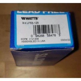 Watts **NEW** Watts 3/4 LF53-125 Pressure Relief Valve