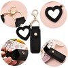 Sisadodo Chapstick Holder Key Chain for Women Black Lipstick Case