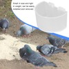 20Pcs Bird Food Bowl Plastic Parrot Water Feeding Cup Birdcage