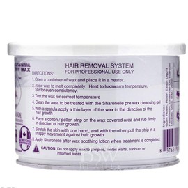 Natural Depilatory Wax Sharonelle Azulene 14oz.