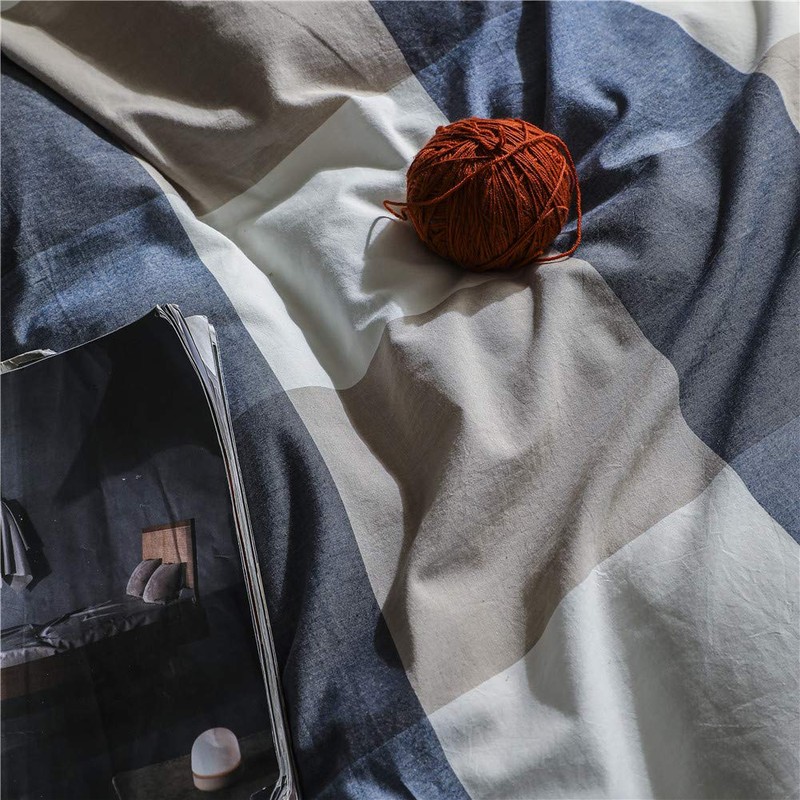 Duvet Cover, Single, Sold Individually Organic Cotton, 100% Washed Cotton,
