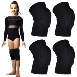 Knee Pads Volleyball, Knee Pads Dancing, 2 Pairs Children's Knee Pads, 7-12 Years Knee Pads with Thickened Pad Guard for Dancing MTB Handball Bicycle Snowboard Scooter Football Wrestling Knee Pads