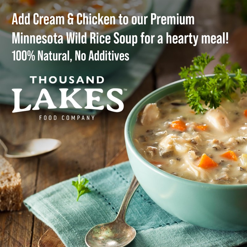 Thousand Lakes Minnesota Wild Rice Soup Mix with Vegetables -