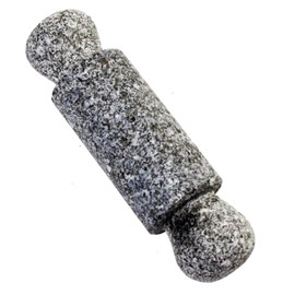 KROGHIN Granite Pestle Replacement Only - Dual Action Pestle: Grind and Roll for Ultimate Versatility (Mortar Not Included) (Grey, 5.5" - 5.5")