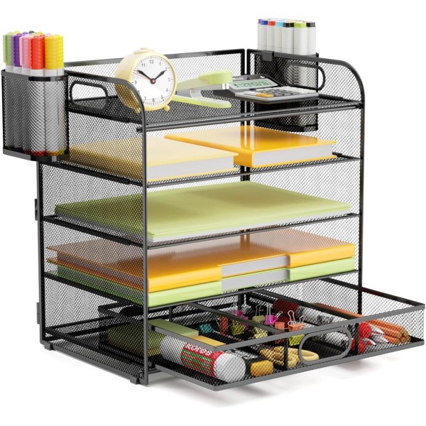 Does not apply 5 Tier Paper Organizer for Desk, Letter