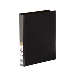MARBIG(R) 5402002B Mbg Clearview Insert Binder A4 2D Ring 25Mm Black