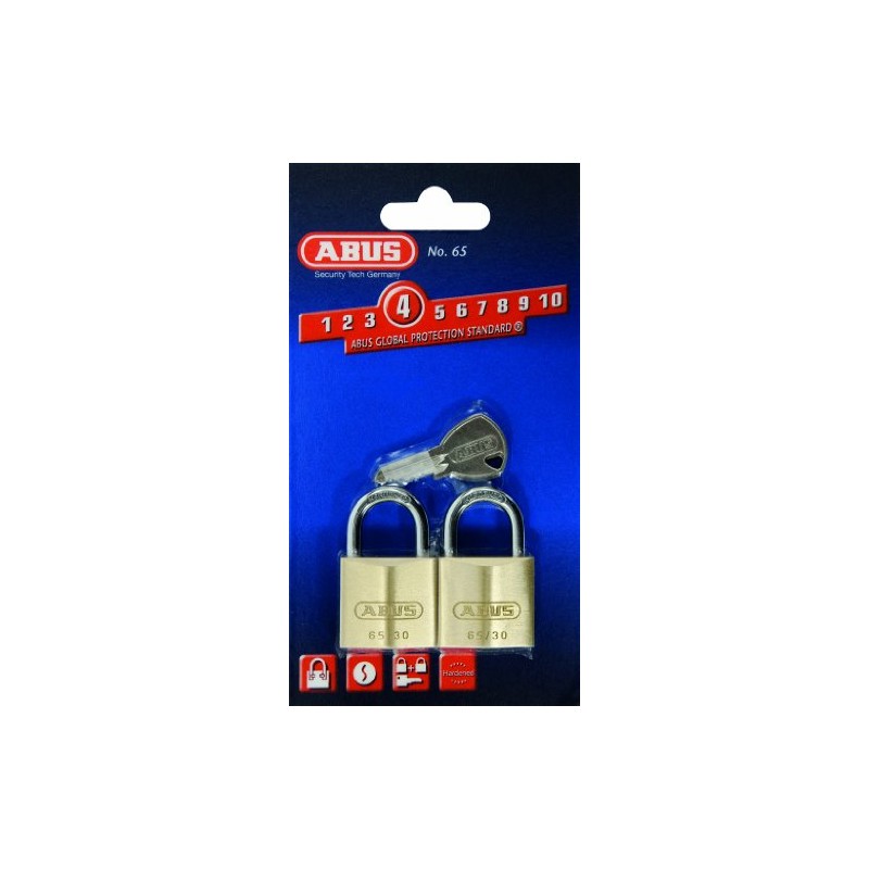 ABUS ABU6530TC 65/30 Padlock Twin Pack