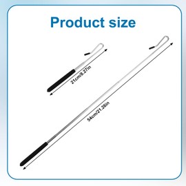 2pcs Puppet Handles Arm Control Rods, Premium Stainless Steel Professional Hand Puppet Arm Rods Metal Puppet Stick Accessory Easy to Use Puppet Arm Rods Practical Tools for SML Jeffy Puppets