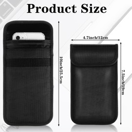 RZJSLSHANHAI 4Pcs Faraday Bag Emf Protection Phone Sleeve Emf Blocking Cell Phone Sleeves Signal Blocking Bag Anti Radiation Cell Phone Pouch Privacy Protection Bag Anti-Tracking 7.67 * 4.92inch