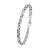 Amor Men's Bracelet 925 Sterling Silver Leather Silver Comes in