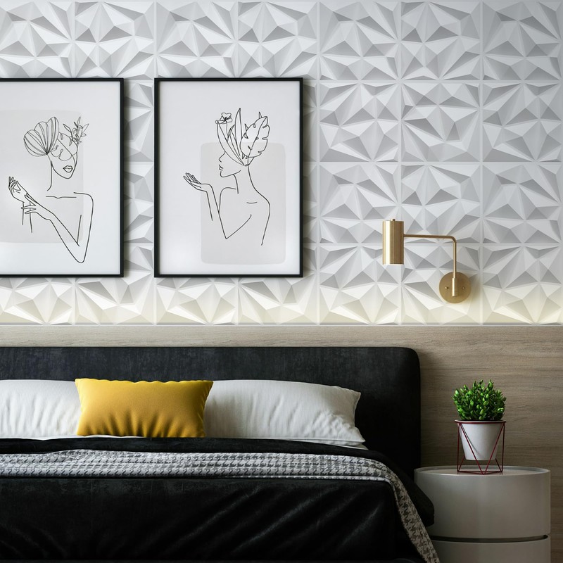 LEVOWAY 33 Pack Decorative 3D Wall Panels for Interior Wall