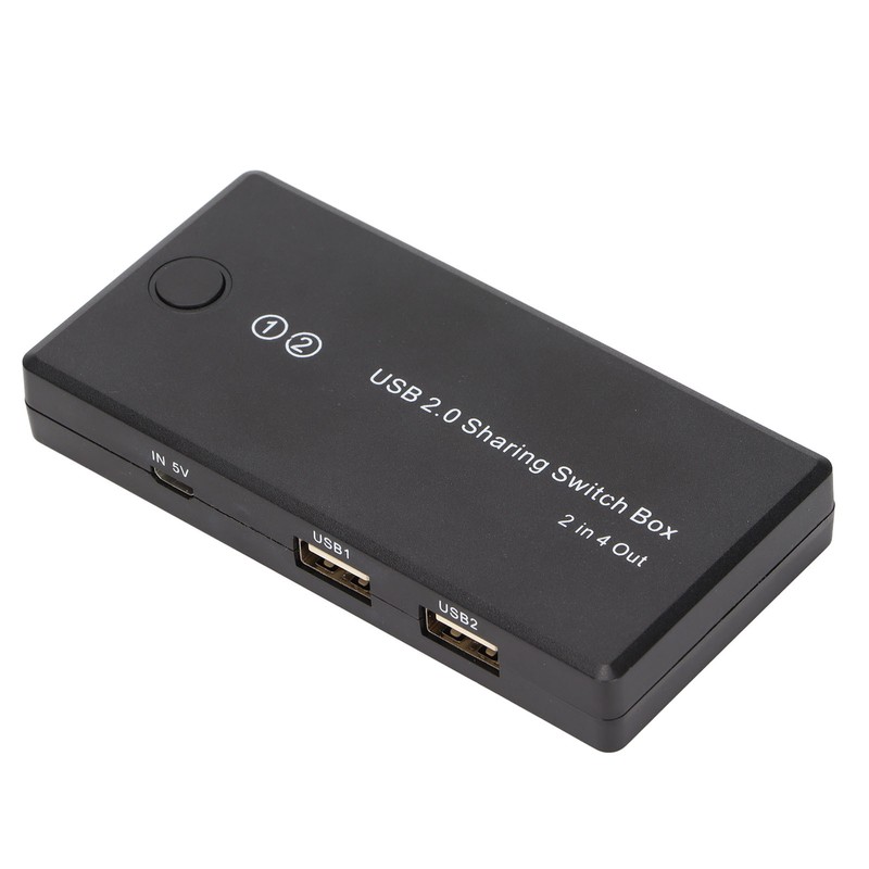 USB 2.0 Switch Selector 2 in 4 Out Great Compatibility