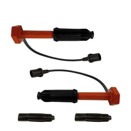 Ignition Coils + Spark Plugs + Wire Set for Mercedes C230 SLK230 (1998-2000)