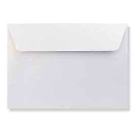 C6 Coloured Envelopes for A6 Greeting Cards Wedding Invitations & Crafts (114x162mm) Pack of 100 (Pearl Oyster White Peel & Seal)