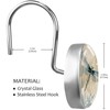 FVQL 12 Pieces Shower Curtain Hooks Shower Rings for Curtain