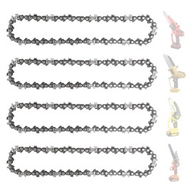 4pcs 6 Inch Chainsaw Chain, 37 Drive Links Replacement Chains for 6 Inch Cordless Electric Portable Mini Chainsaw(size:4pcs)