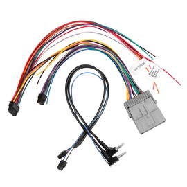 G Arnés de cableado de radio compatible con vehículos GM seleccionados 2000-2013, modelo de sistemas amplificados, arnés de cables de coche, instalación en un estéreo de posventa