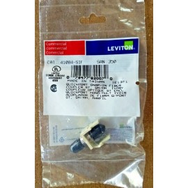 Leviton 41084-SIF Leviton ST Thread-Lock QuickPort Fiber Optic Adapter Ivory