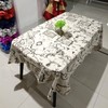 LOONELO World Map Cotton Linen Tablecloth,Antique Map Printed Tablecloth,Washable Retro