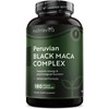 Schwarzer Maca Komplex 6000mg mit Zink Ginseng, Bockshornklee, L Arginin,