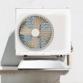 DOITOOL Air Conditioner Drip Pan with Drain Hose Leakproof Outdoor Ac Water Collector Tray for External Unit 15.7 Inch Square Universal Aircon Water Catcher