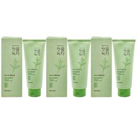 Kwalilnara First Water Green Tea Moist Cleansing Foam x3 Moisturizing Foam Fluffy Face Wash / 과일나라 첫물녹차 모이스트 클렌징 폼 x3개 보습 거품 솜털 세안