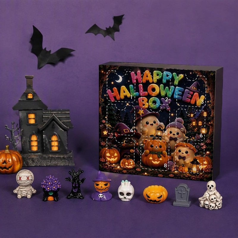 Halloween Favor Advent Calendar 24 Days Resin Miniatures