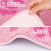 NIGOWAYS Toilet Rug - Pink Axolotl Rugs U Shaped Washable,Soft