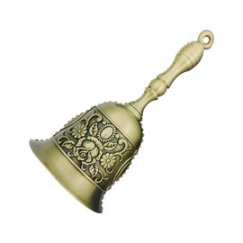 Dinner Bells for Inside - Vintage Relief Jingle Bell,Luxury Aesthetic Decoration Hand Held Bell for Weddings, Hotels, Kitchen, Ringing