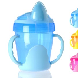 Vital Baby My First Drinking Cup with Handles – 220 ml – Leak-Proof, Ergonomically Shaped, Dishwasher Safe, Sippy Cup, from 4 Months