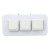 White Mini 3 Key Keypad ABS Bluetooth Receiver USB Comfortable