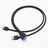 Xilaghy USB 3.0 Front Panel Cable, Motherboard 19/20pin Header Male