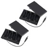 AITIAO 2Pcs 8 Slots AA Battery Holder Case Box 8