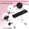 Pedicure Foot Rest, 6 Heights Adjustable Foot Stool, Upgraded Metal