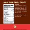 Sour Mini Belts Gummy Candy | 2-Pound Bag | Sugar-Sanded