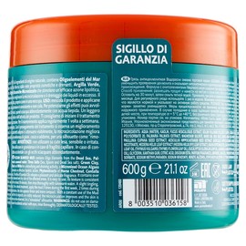 GEOMAR Sewage sludge from ocean gene against the imperfections of cellulite, 95% natural origin with Tris salts (sea salt, Epsom and Dead Sea) and algae water, made in Italy, 600 g