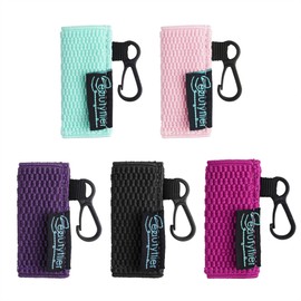 Beautyflier Cute Elastic Lip Balm Holder Keychain, Lipstick Sleeve Lip Gloss Sleeve Holder for Burts Bees Chapstick