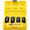 Topec 5PCS Lug Nut Extractor Set, 1/2-Inch Drive Wheel Lock